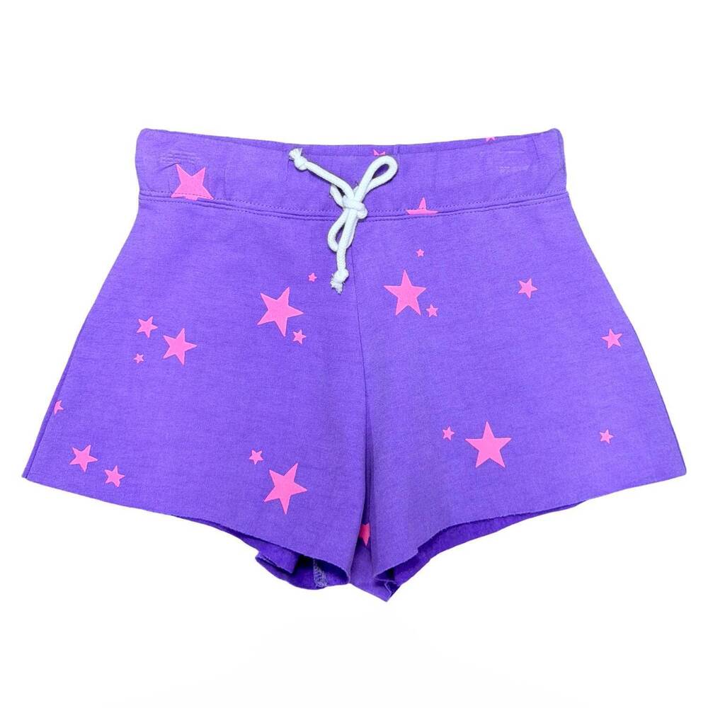 NEW FLOWERS BY ZOE kids' stars shorts in purple